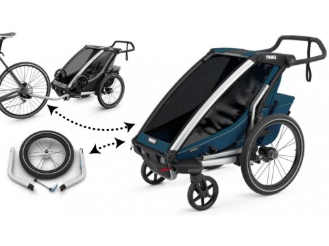 Thule Chariot Sport 1 modrý (3 varianty použití)